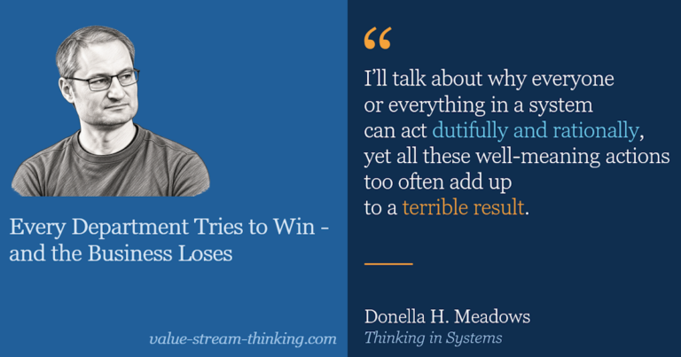 New Article: Every Department Tries to Win – and the Business Loses
